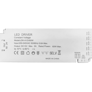 Alimentation LED 12V 60W en courant continu