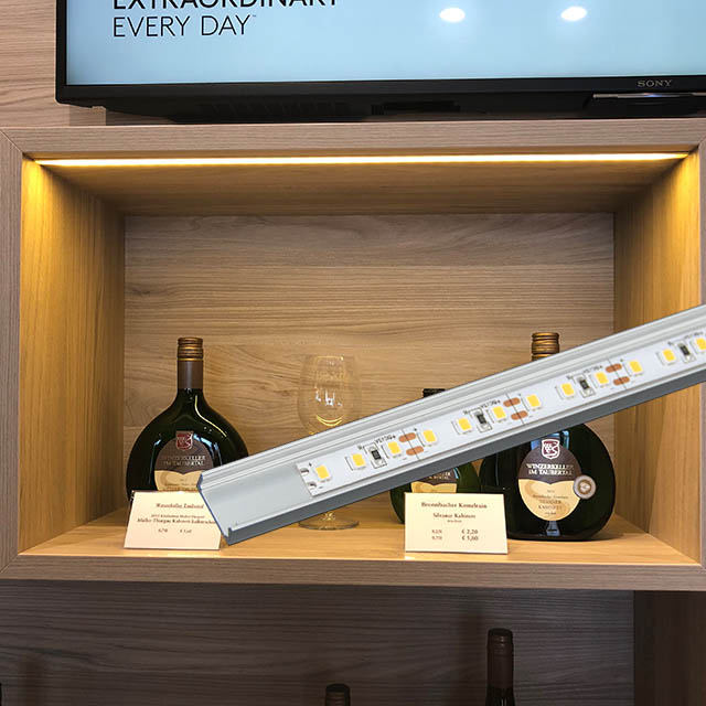 Surface Mounted LED Light Strip with Slim Aluminum Channel