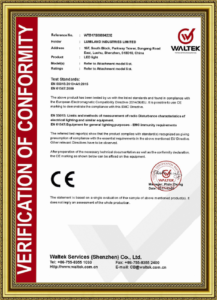 LED CE Certificate