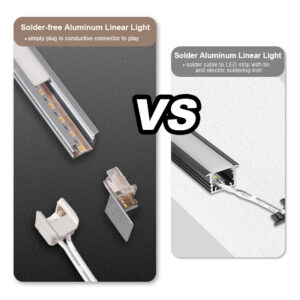 Solder-free aluminum light strip