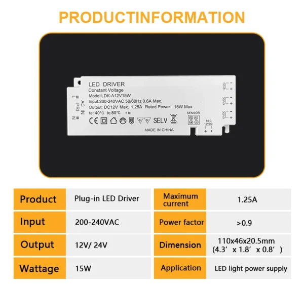 12 volt led transformer